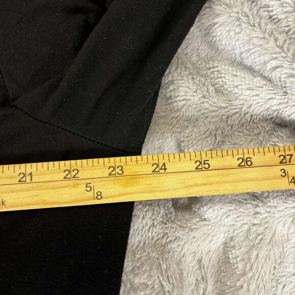 Tunic Top Womens 24W Plus Black Long Sleeve Graphic Good Vibes Rainbow Boho Chic - Picture 5 of 6